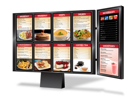TREND Outdoor Drive-Thru LCD Menu Board - 55 TREND Outdoor Drive-Thru LCD Menu Board - 55